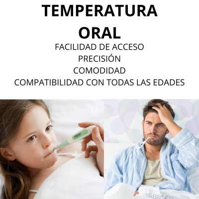 Termómetro Digital con punta flexible para Bebés, Niños y Adultos. Sin Mercurio.