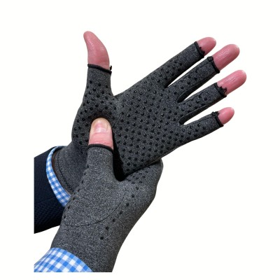 Guantes de compresión sin dedos para manos, artritis y artrosis. Talla M