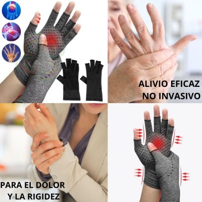 Guantes de compresión sin dedos para manos, artritis y artrosis. Talla M