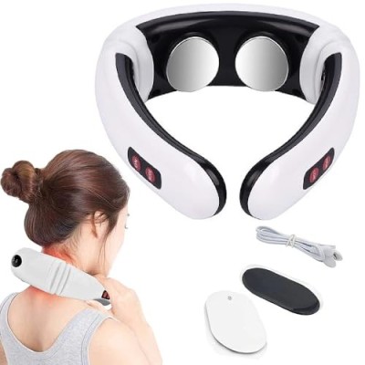 Masajeador Cervical Eléctrico. Masajeador Electro estimulador de Cuello, Hombros y Espalda